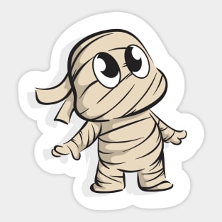 Wholesome Haunts: Halloween Mummy Delight Sticker